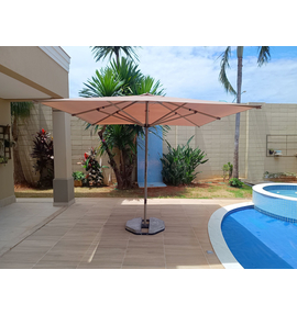 Ombrelone ELEGANCE central 3x3m quadr.