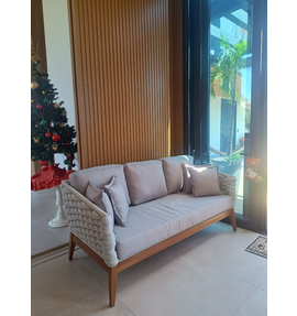 BILT Sofá tricõ com enchimento