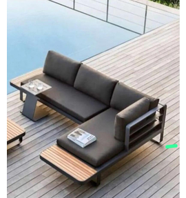 Sofá L LUZERN com Espreguiçadeira