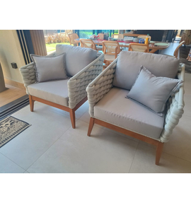 BILT Poltrona tricô com enchimento